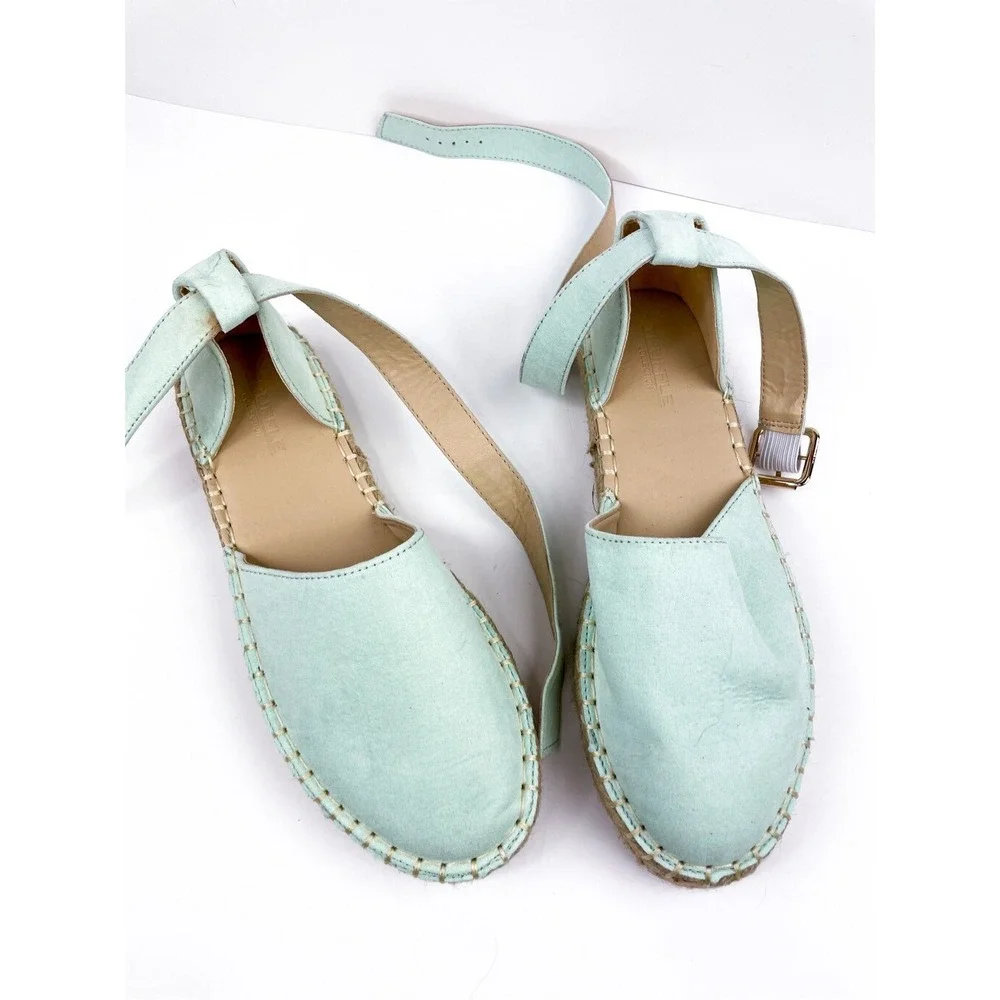 ASOS Truffle Collection two‎ part espadrille shoes in mint